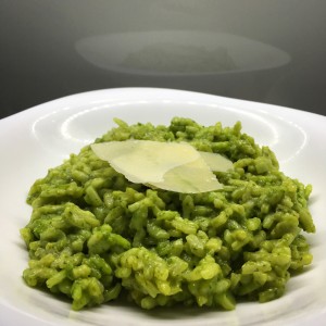 Rissoto s medvědím česnekem (Risotto with wild garlic)