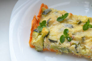 Cuketový lowcarb quiche (Zucchini quiche)